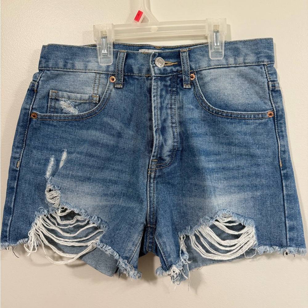 Lucky Brand Ripped Blue Jean Shorts